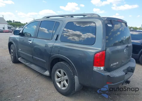 2008 Nissan Armada Se из США, поврежденный, VIN 5N1BA08D38N632658